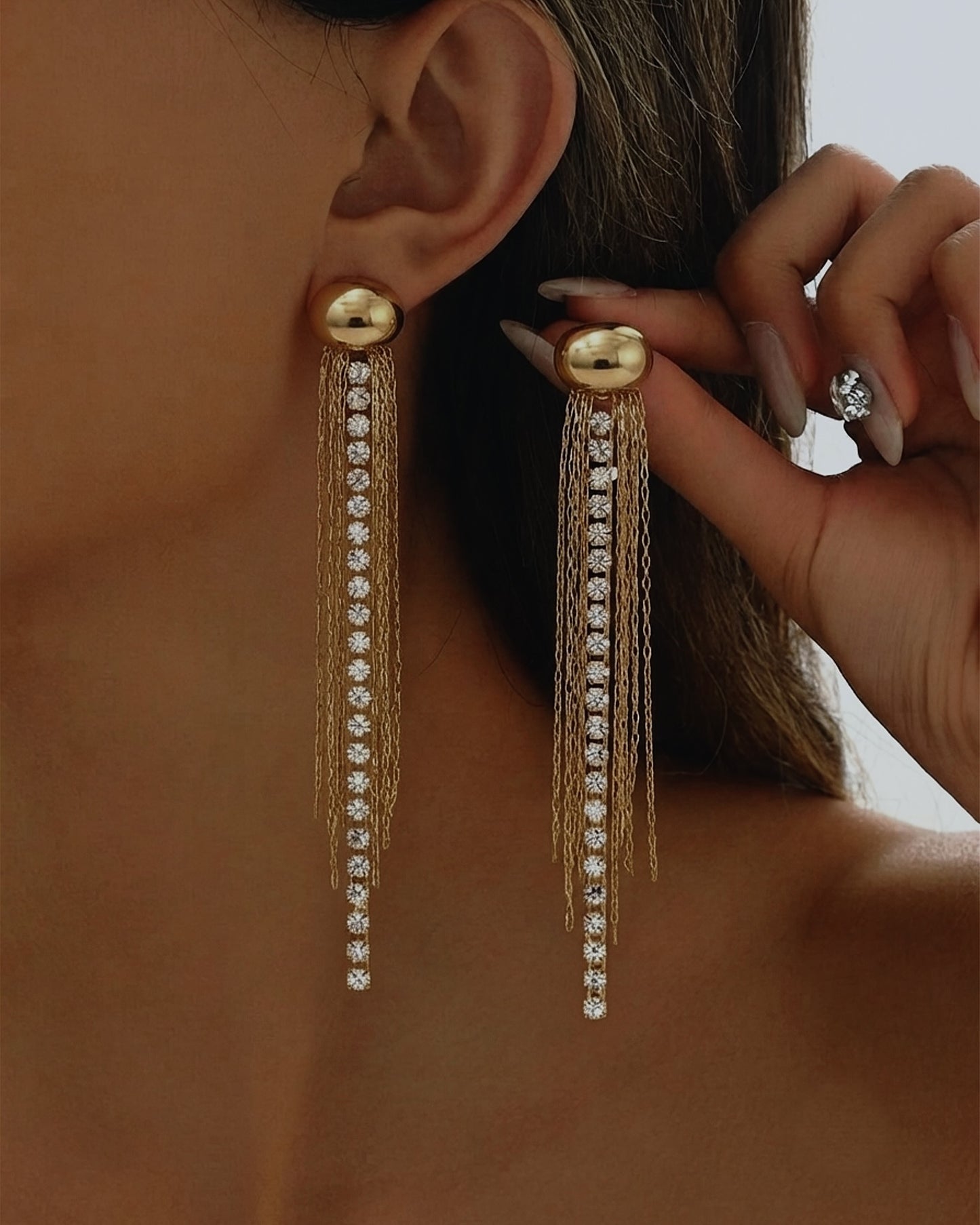 The Tinsel Drop Earrings