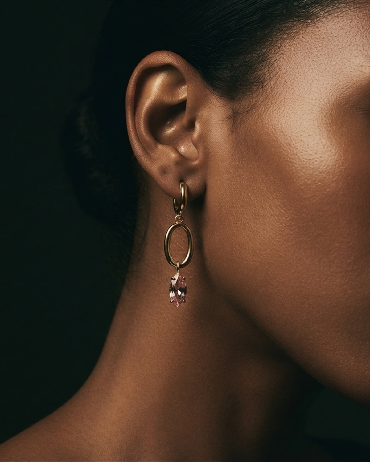 The Blush Oval Drops
