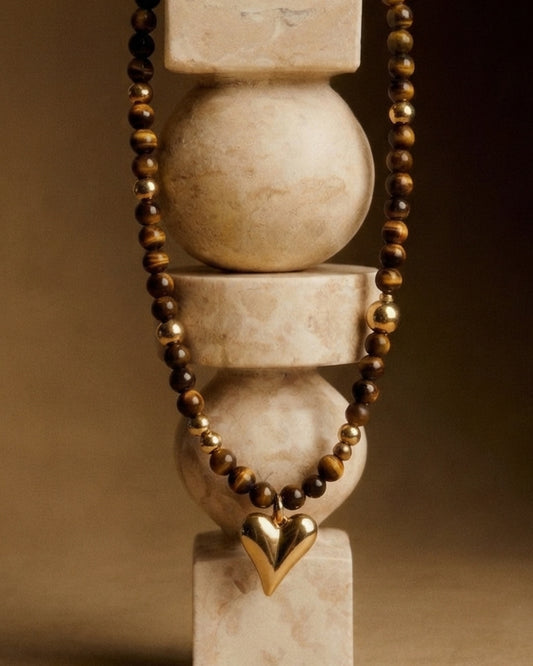 The Amber Heart Necklace