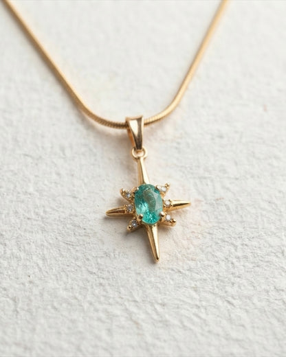 The Emerald Star Necklace