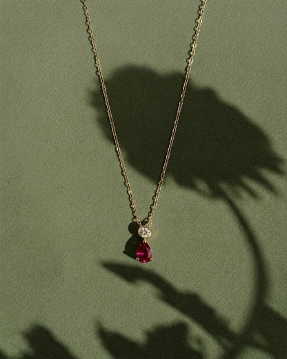 The Ruby Duo Necklace