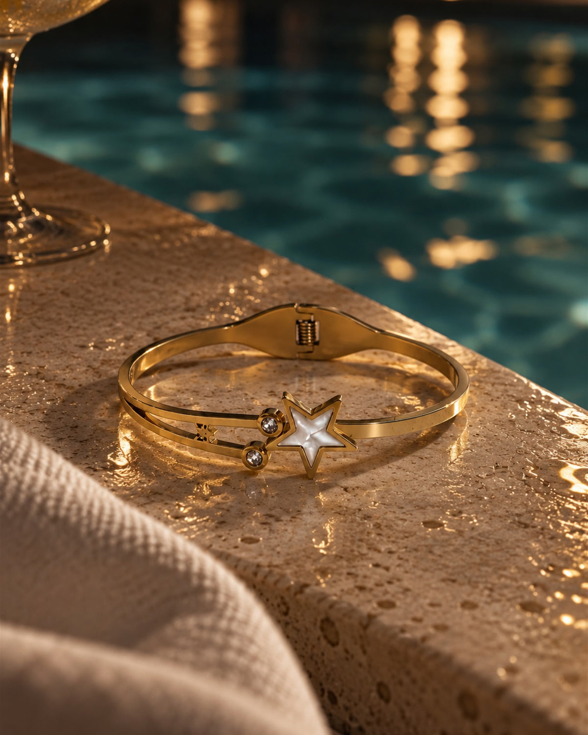 Celestial star bracelet dainty gold India – Zorelle